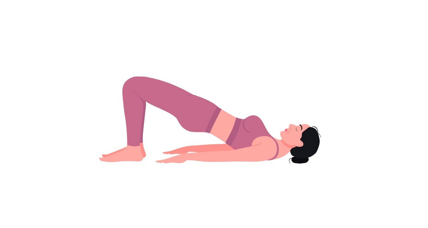 Pilatesübung: Die Brücke Pilatesübung: Die Brücke