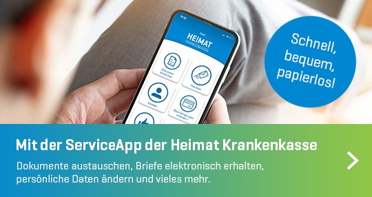 ServiceApp der Heimat Krankenkasse